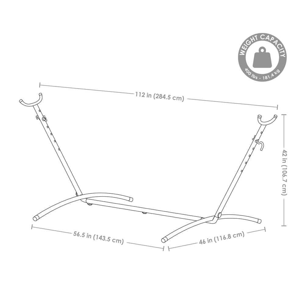 Brazilian Steel Portable Hammock Stand with Carrying Case