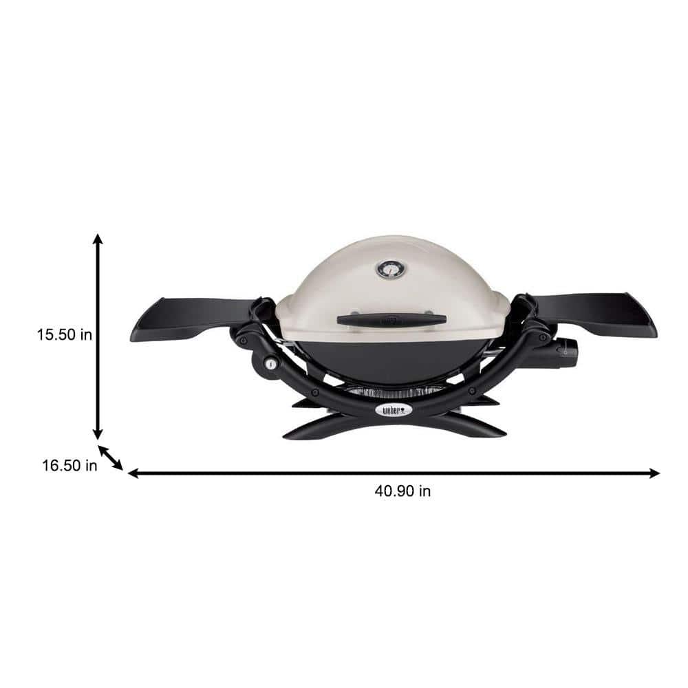 Weber Q1200 Gas Grill, Titanium