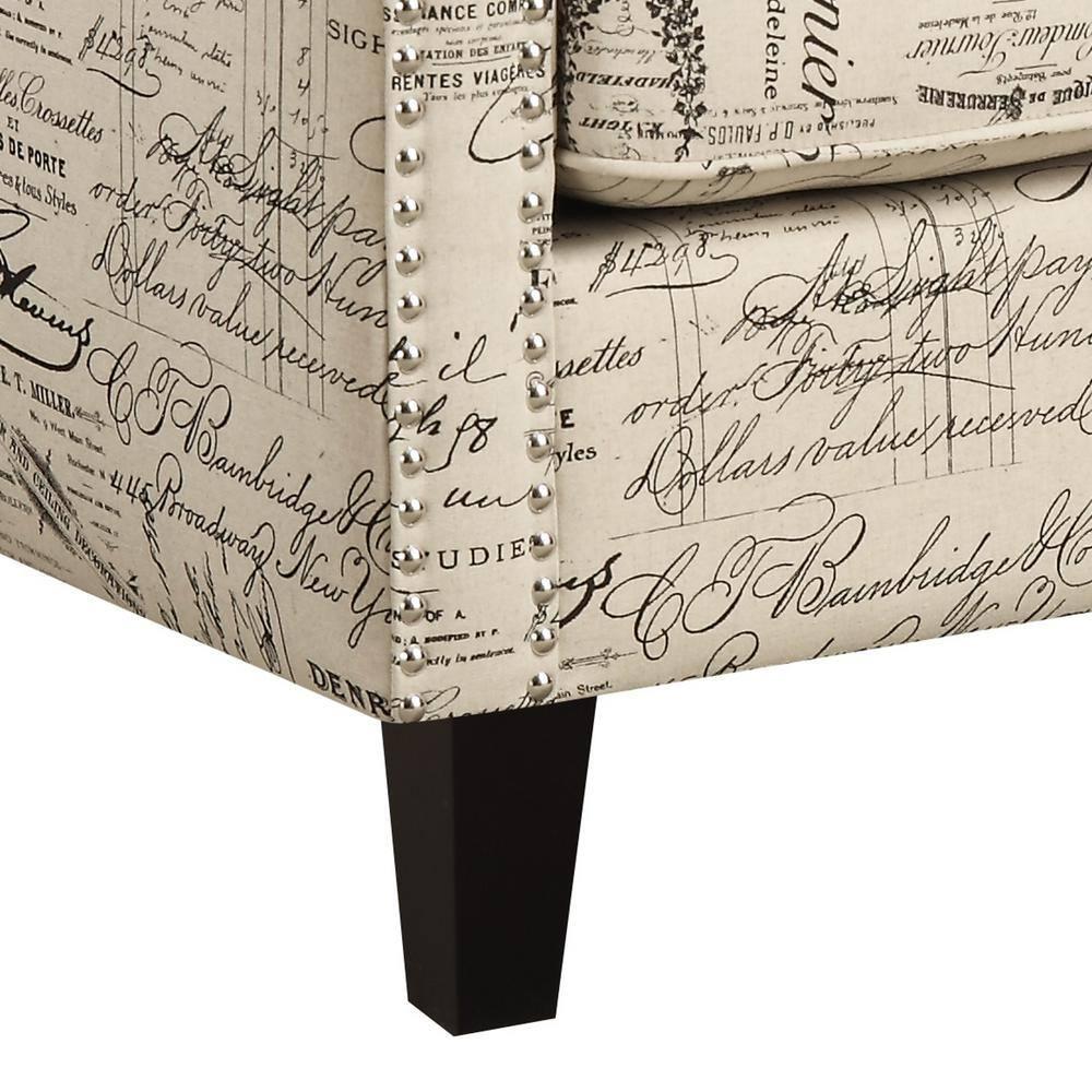 Picket House Emery Chair Heirloom French Script