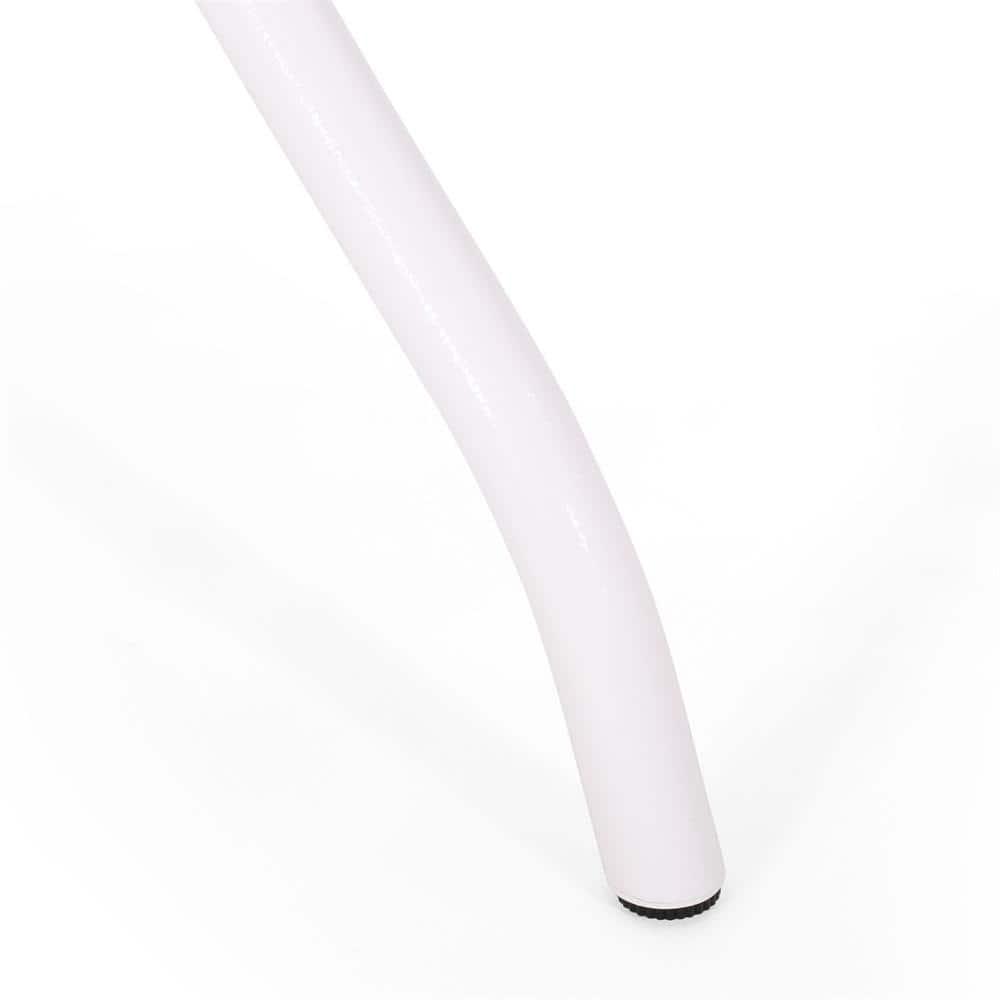 GDF Studio Honolulu Traditional Outdoor Aluminum Rectangular Dining Table, White