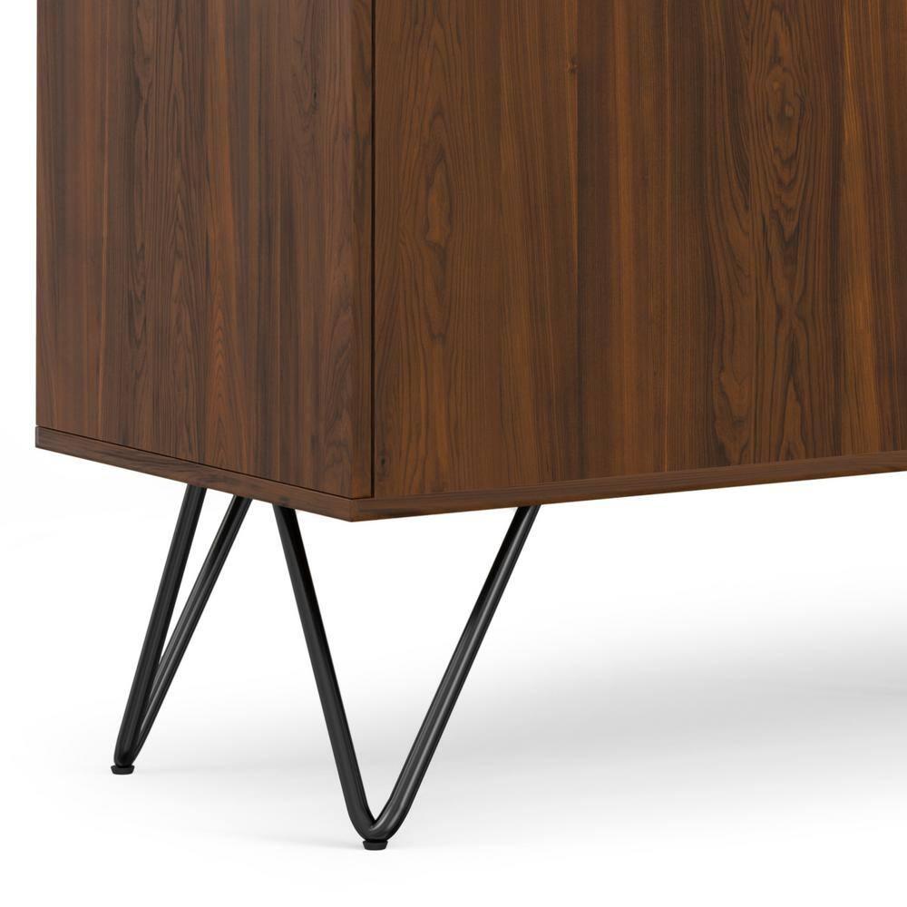 Hunter 60x18" Rectangle Contemporary Sideboard Buffet in Walnut Veneer