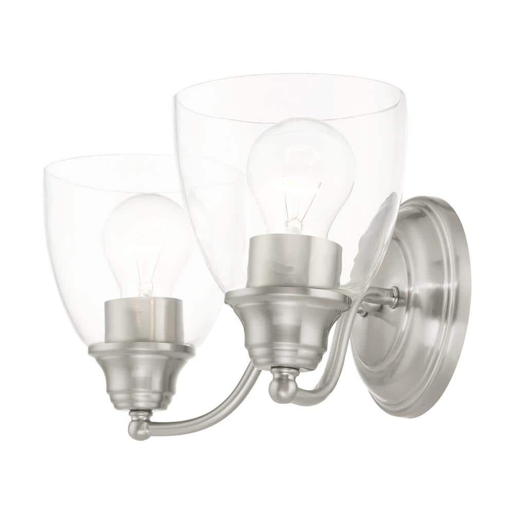 Livex Lighting Montgomery 2 - Light Vanity in  Brushed Nickel