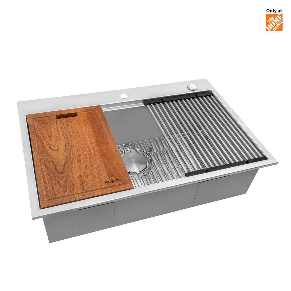 22'' L Drop-In Single Bowl Stainless Steel Kitchen Sink