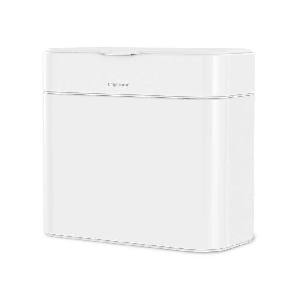 Simplehuman 4 Liter Compost Caddy, White Steel