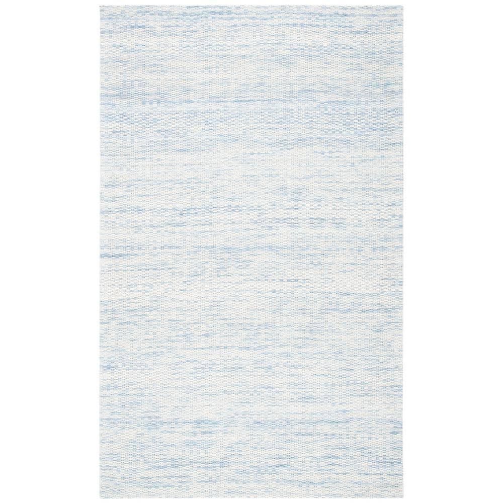 Marbella MRB311 Hand Woven Indoor Area Rug - Blue/Ivory - 5'x8' - Safavieh
