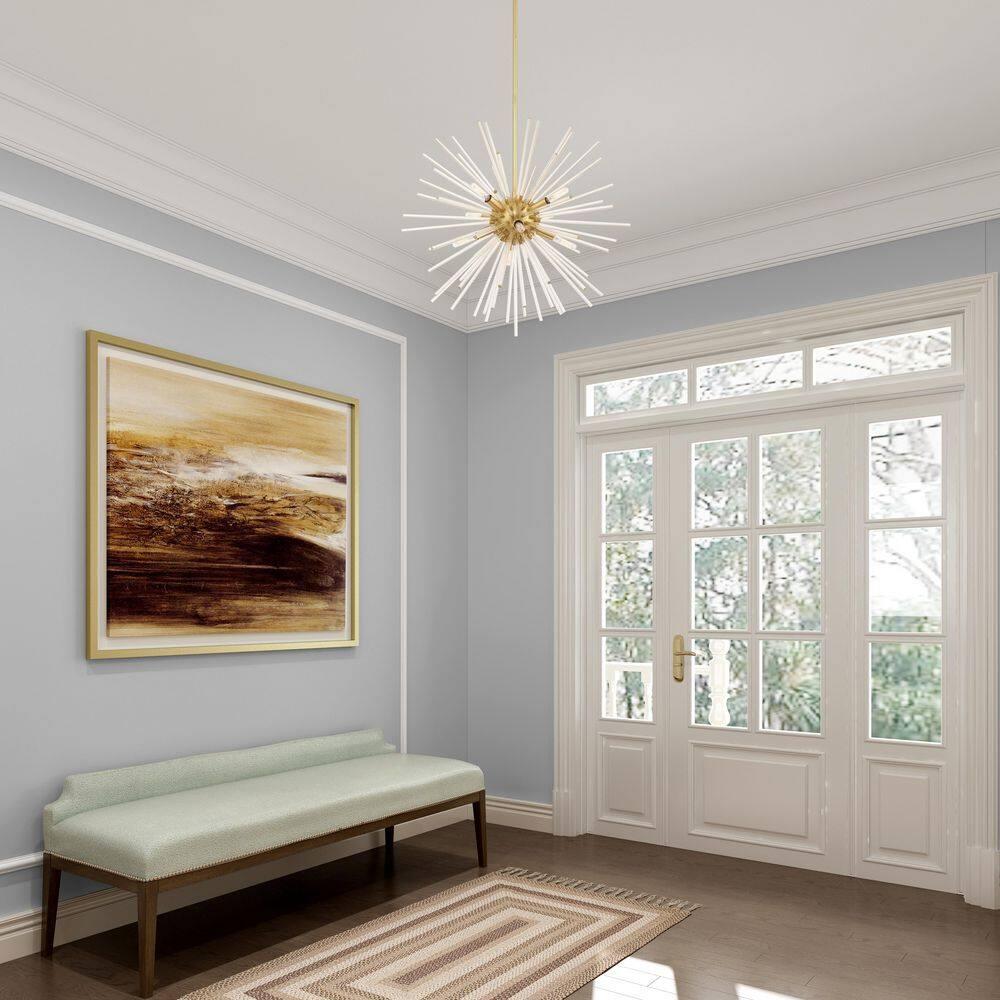 Livex Lighting Utopia 8 - Light Chandelier in  Satin Brass