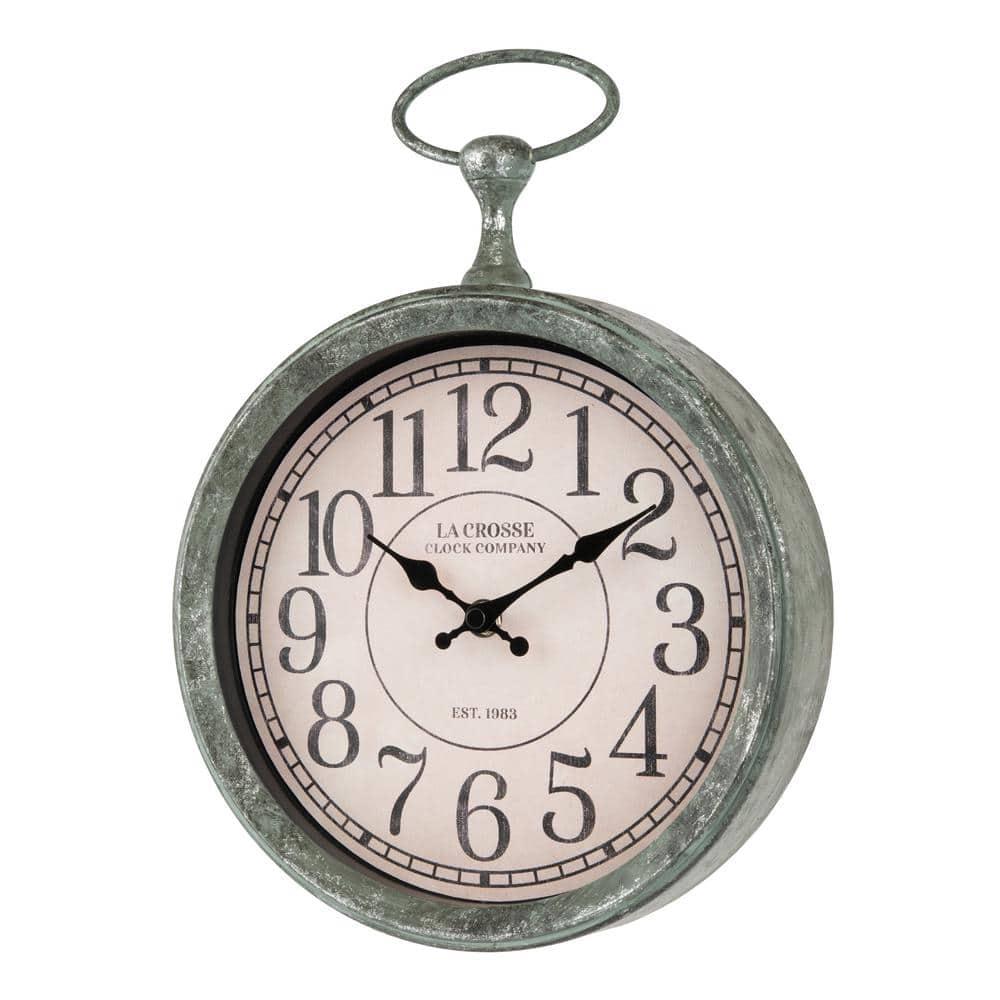 La Crosse Clock 9" Pocket Watch Analog Quartz Wall Clock, 404-3828-Int