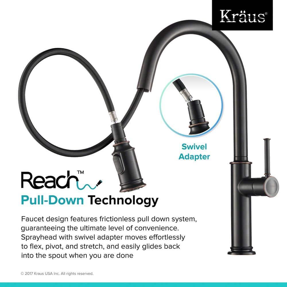 Sellette Pull Down Single Handle Kitchen Faucet