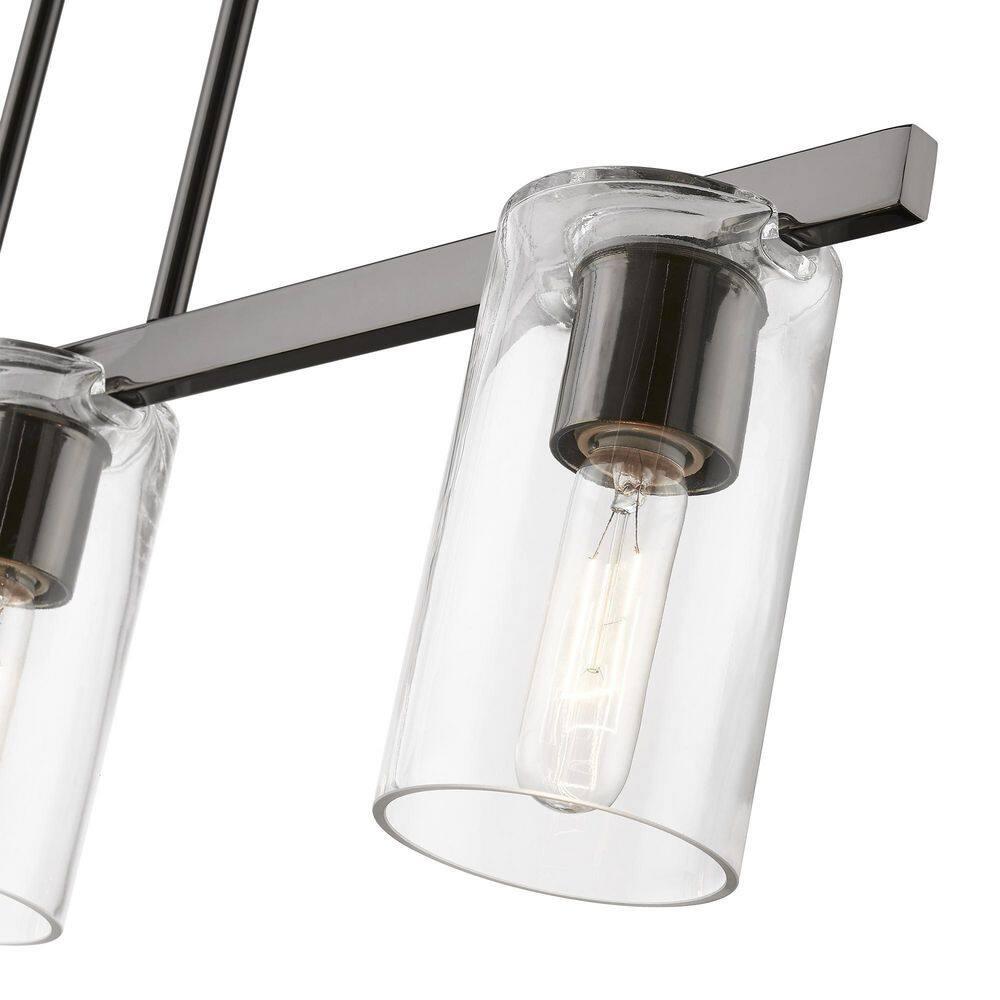 Livex Lighting Clarion 3 - Light Chandelier in  Black Chrome