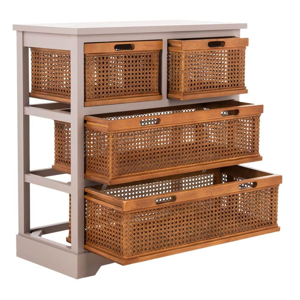 Jackson 4 Drawer Unit - Quartz Grey - Safavieh