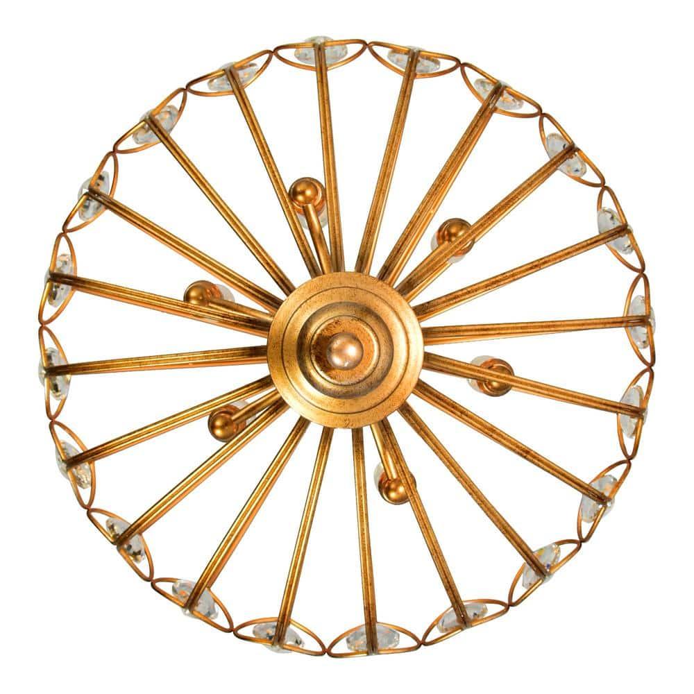 CWI Lighting Altair 6 Light Traditional Metal Chandelier in Antique Bronze