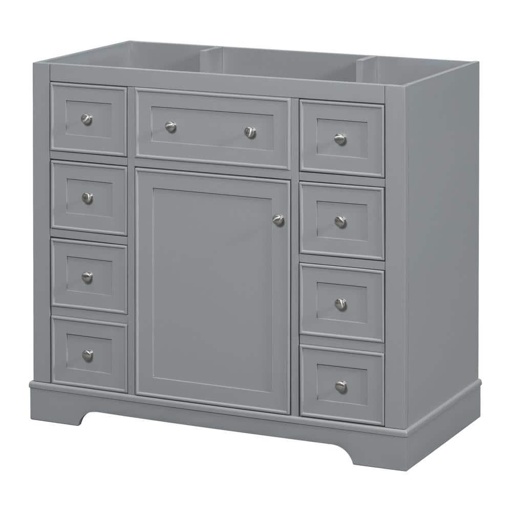 Beyong 33.4" H X 35.6" W X 17.9" D 35.6'' Single Bathroom Vanity Base Only