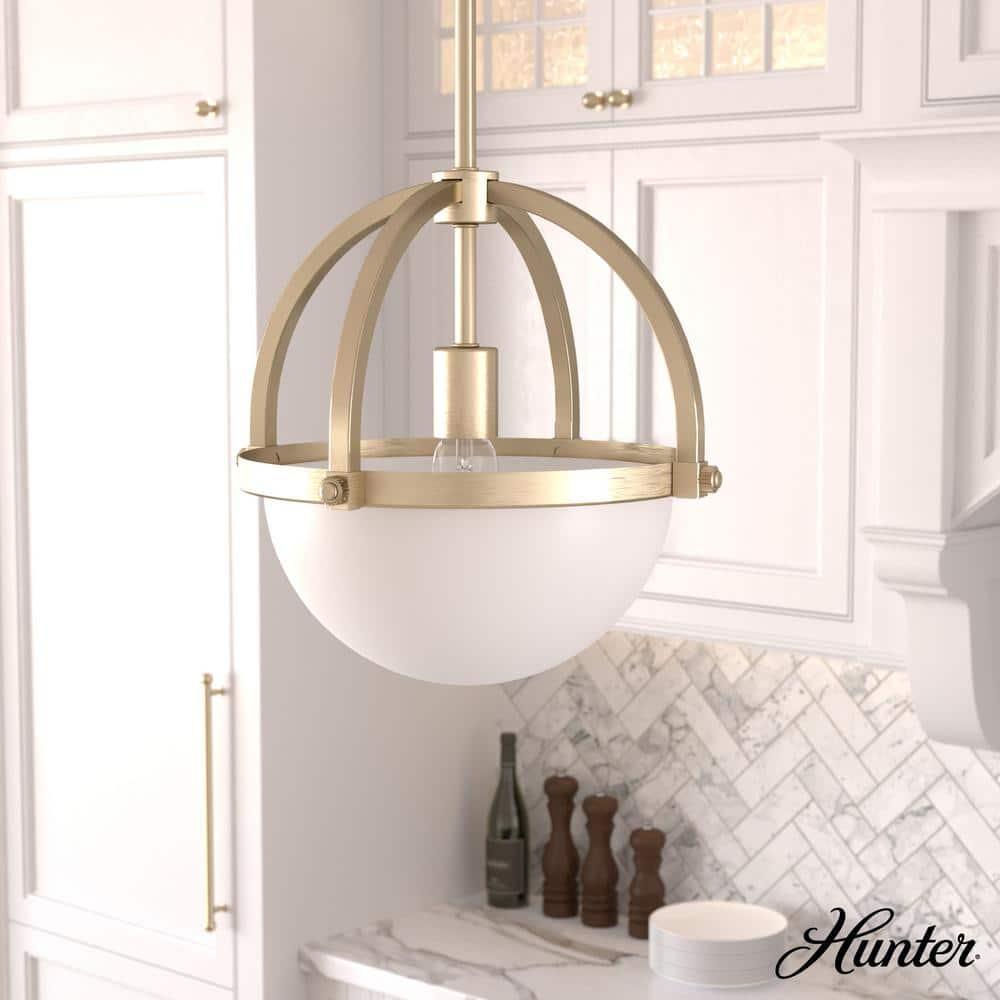 Hunter Fan Wedgefield 1 - Light Shaded Globe Pendant