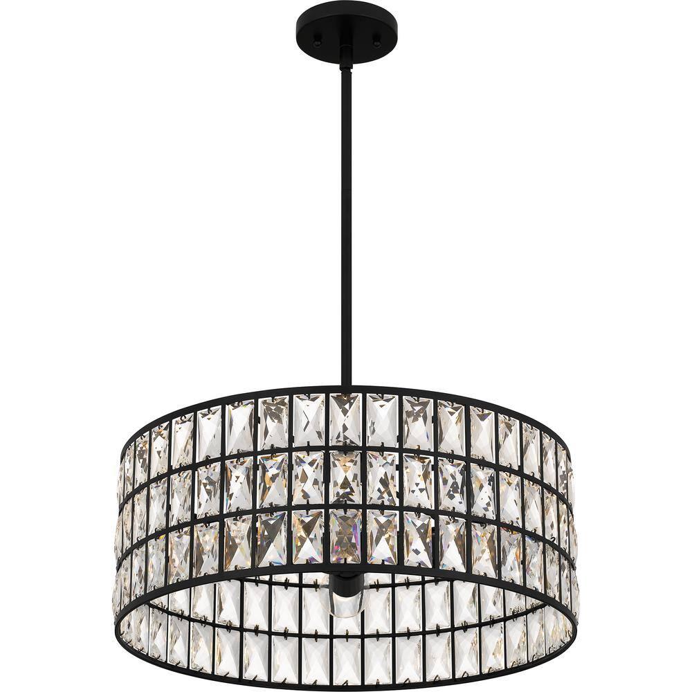 Quoizel Lighting Gibson 4 - Light Pendant in  Matte Black