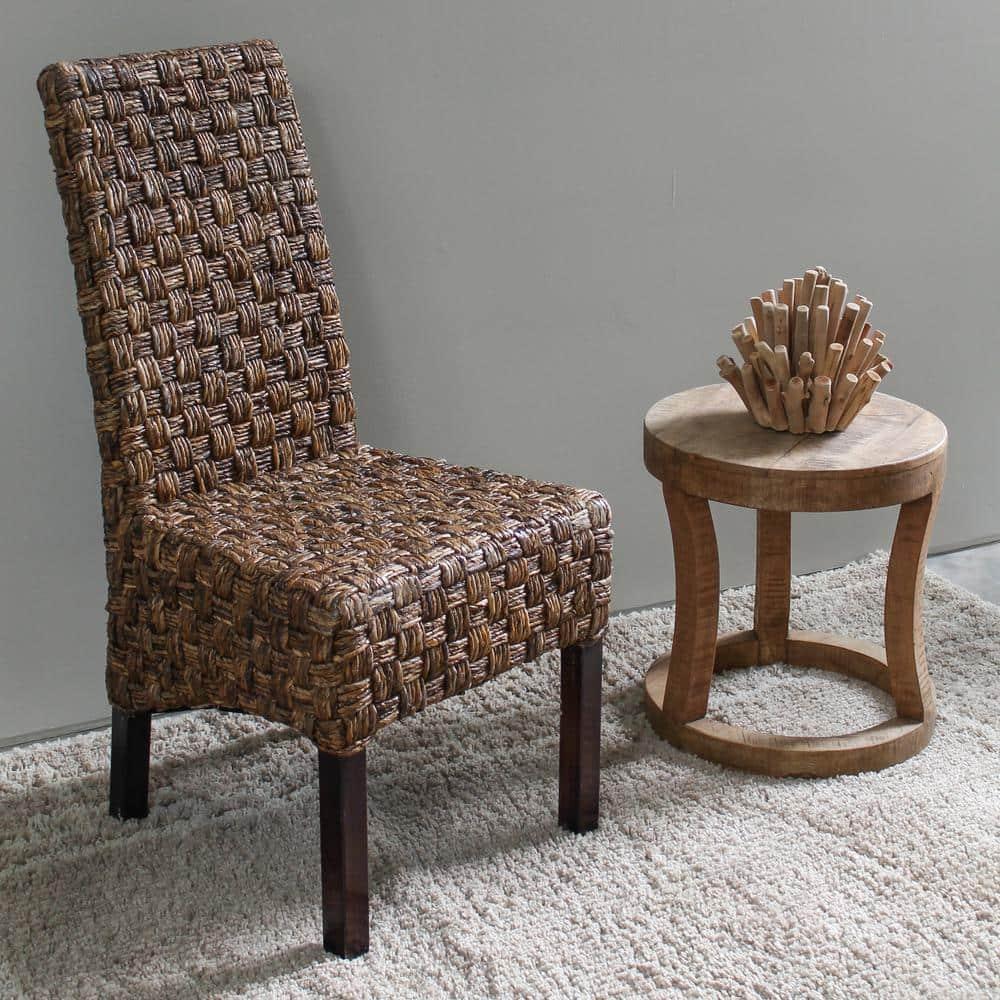 International Caravan Bali Victor Woven Abaca Dining Chair (Set of 2)