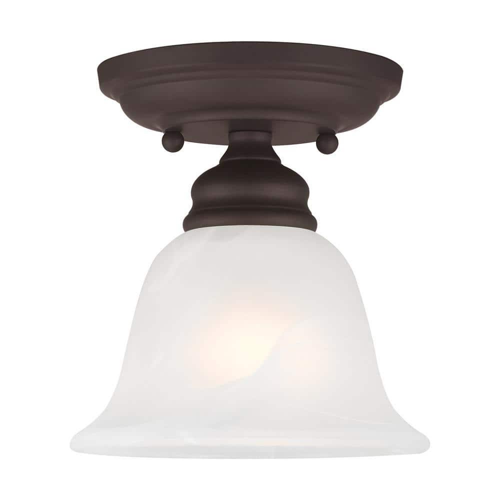 Livex Lighting Essex 1 - Light Flush Mount in  Bronze