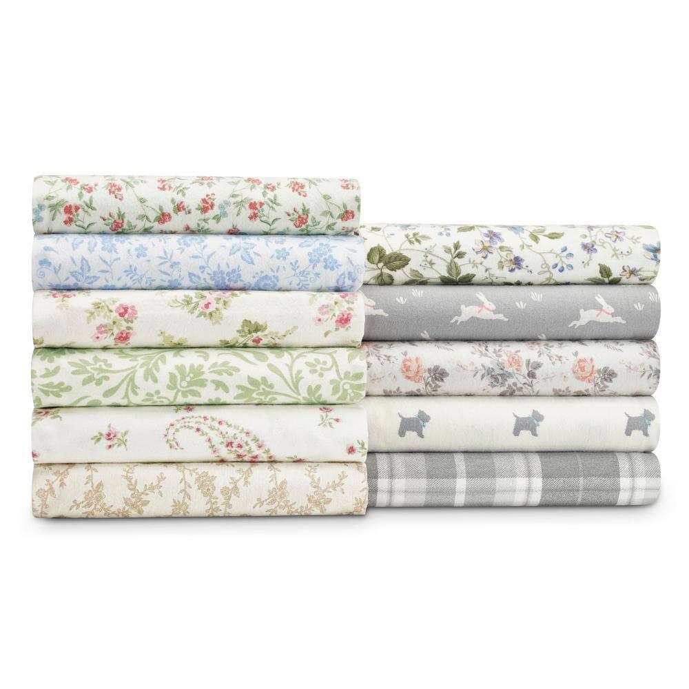 Laura Ashley Laura Ashley Cotton Flannel Cozy Sheet Sets