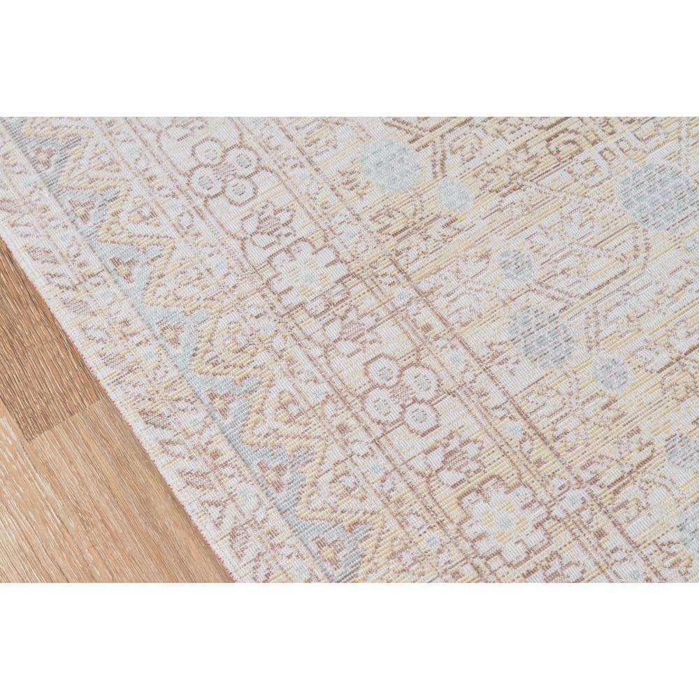 5'3"x7'3" Floral Loomed Area Rug Blue - Momeni: Modern Botanical Design, Low Pile, Indoor Use, Polyester