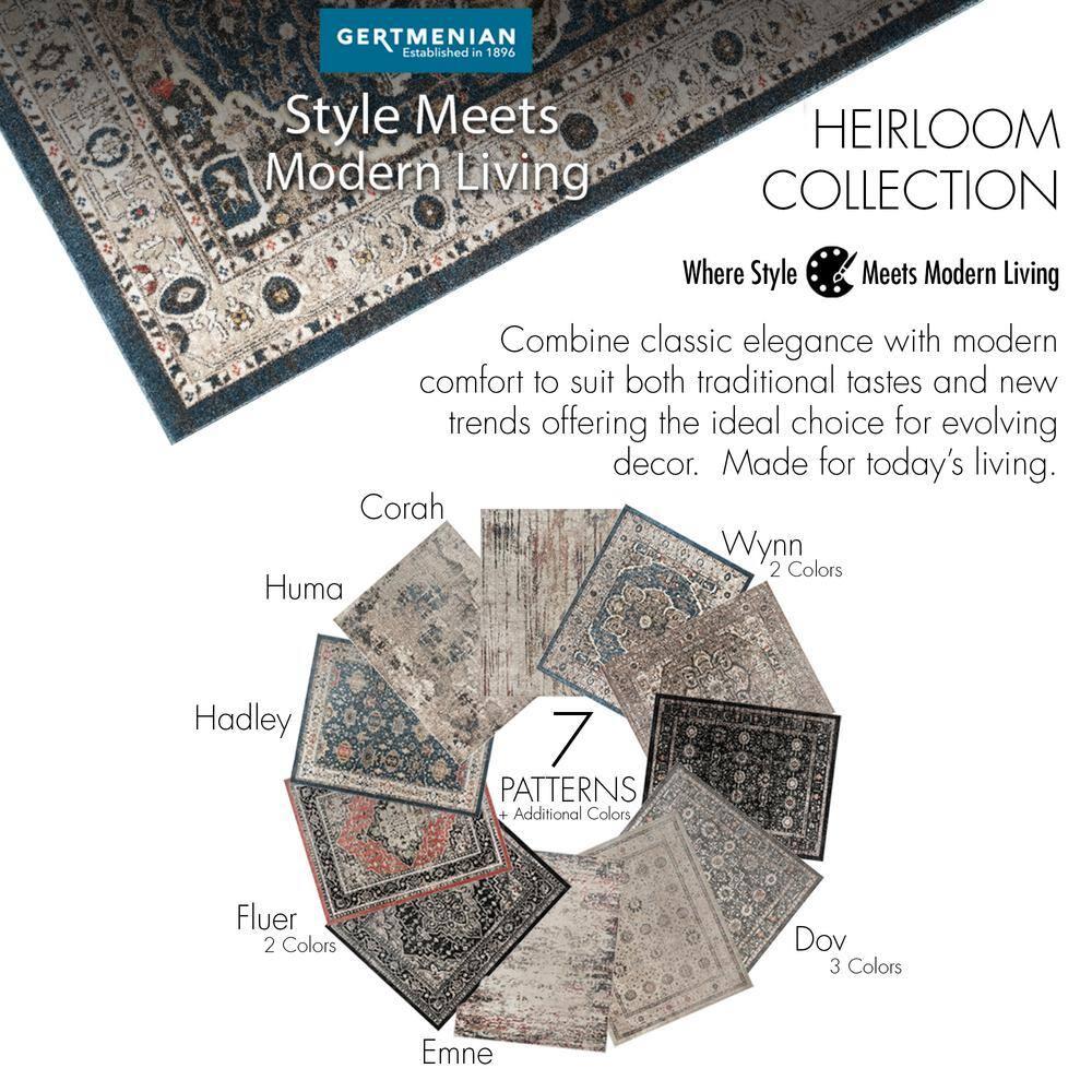 Gertmenian Heirloom Corah Modern Abstract Ivory Multi Polypropylene Area Rug