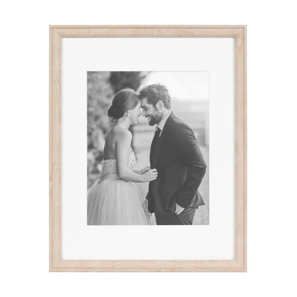 Kate & Laurel All Things Decor (Set of 4) 11"x14" Matted to 8"x10" Adlynn Rectangle Picture Frames Natural