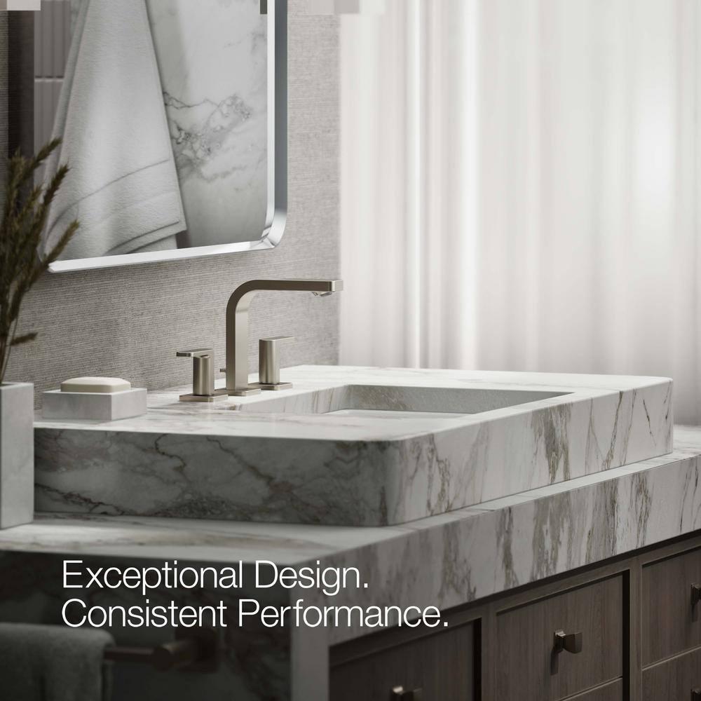 Kohler ® Parallel ® Widespread Nickel Bathroom Sink Faucet and Handles