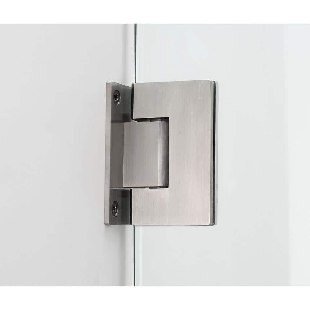 Aston Bromley Semi-frameless Rectangle Hinged Shower Enclosure SEN967EZ-SS-483438-10