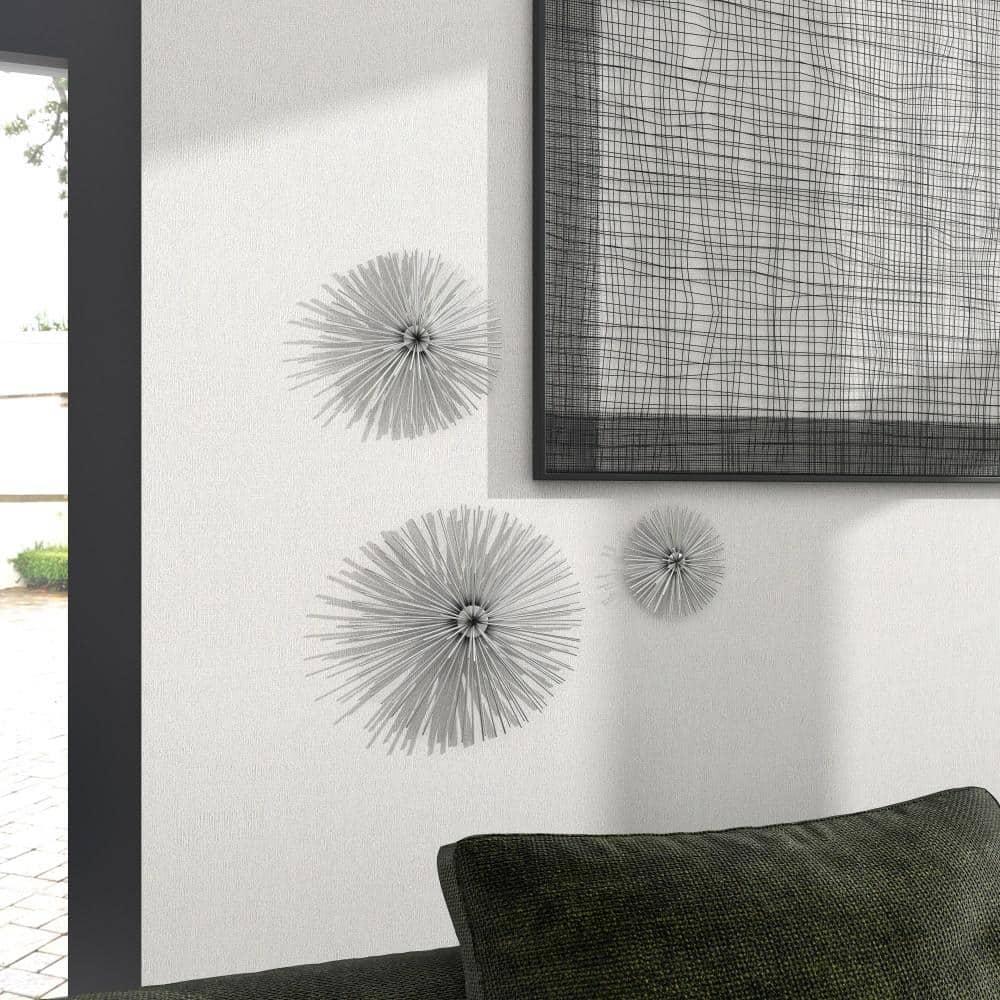Metal 3D Short Spike Starburst Home Wall Decor