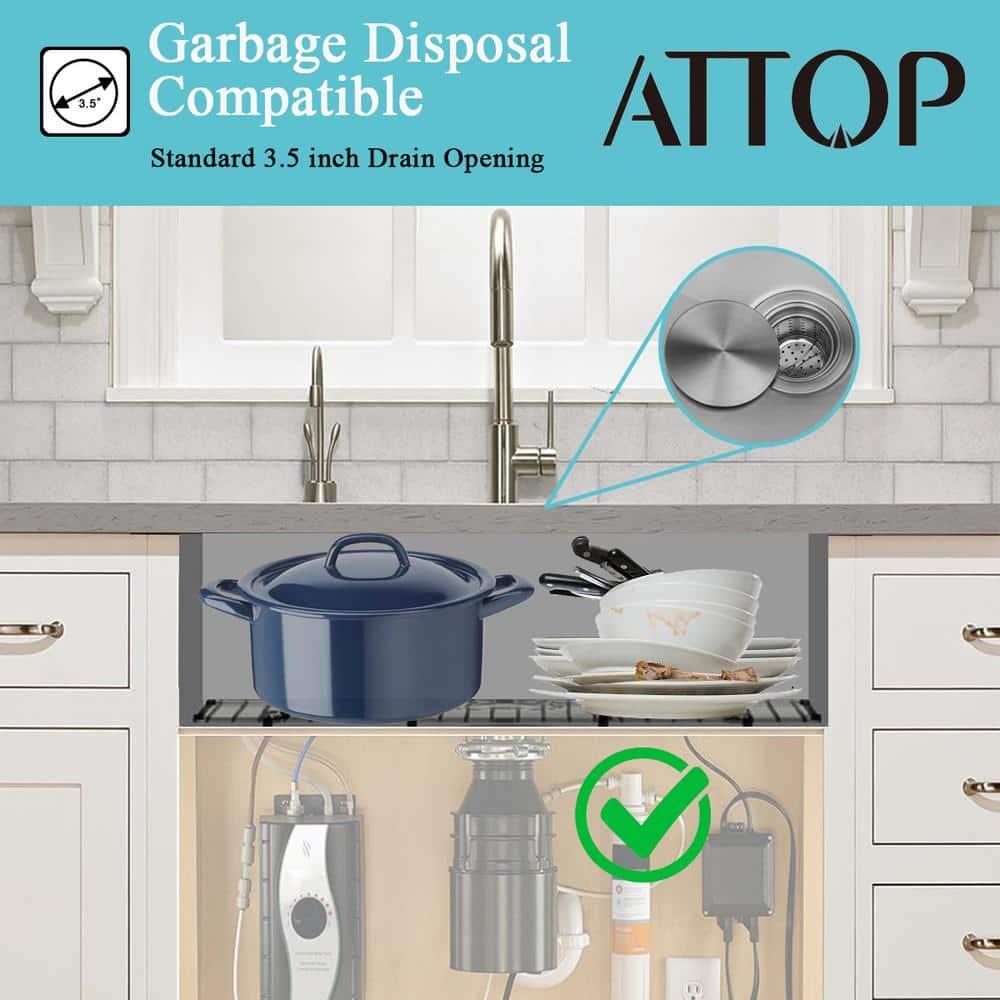 DIRECTUNIT 30 Inch Undermount Kitchen Sink 18 Gauge Stainless Steel Single Bowl