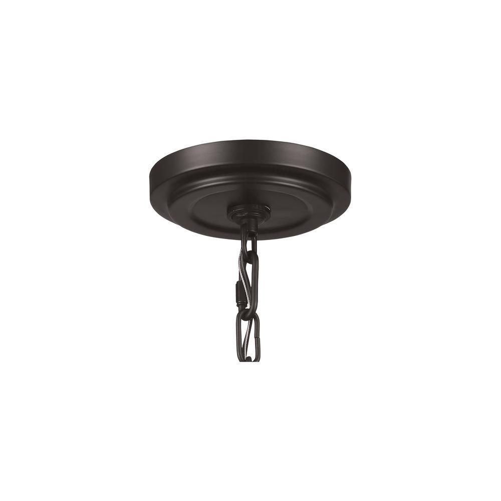 Tabby Mini Globe Pendant in Oil Rubbed Bronze with Clear Shade