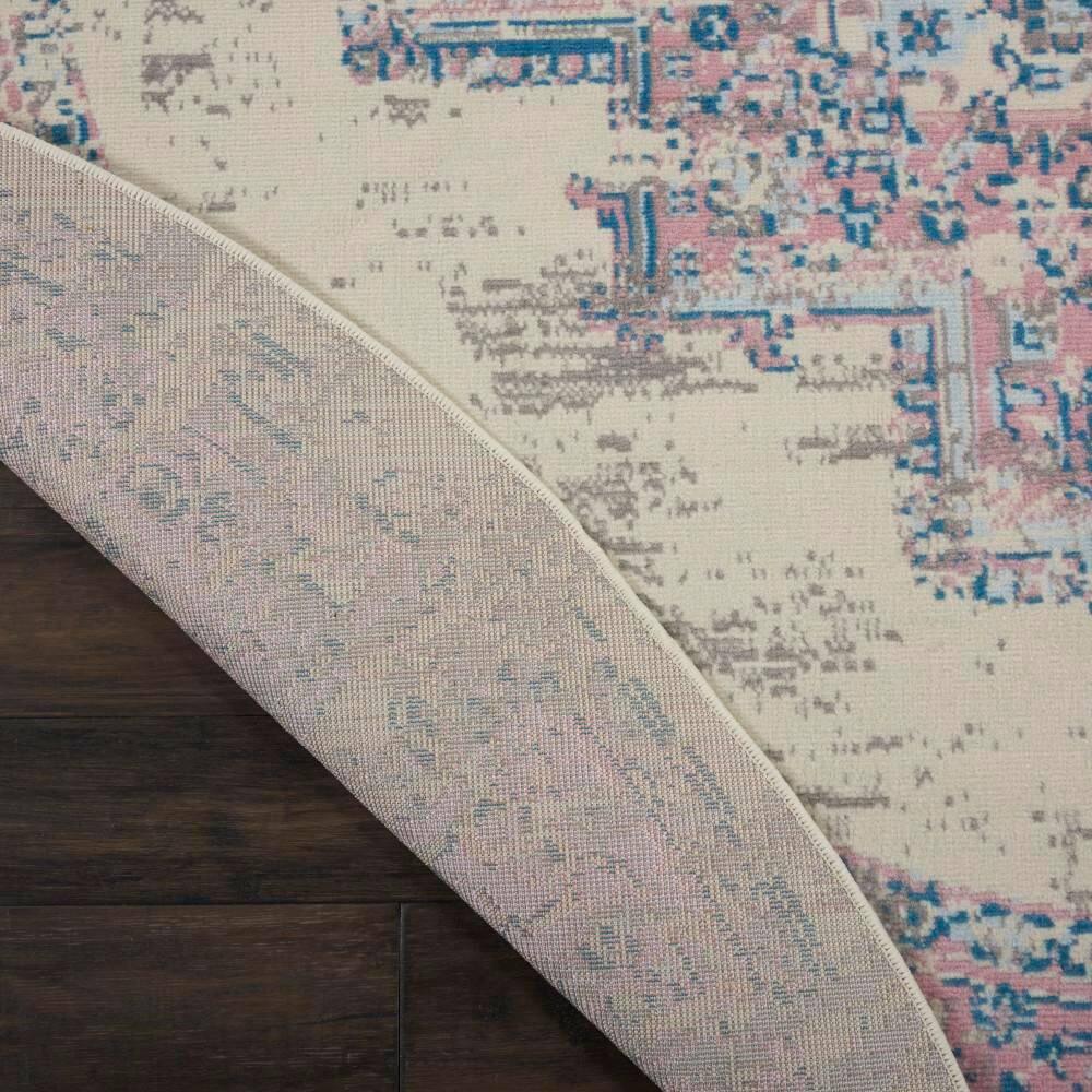 Nourison Grafix GRF14 Ivory/Pink Area Rug 8' x ROUND