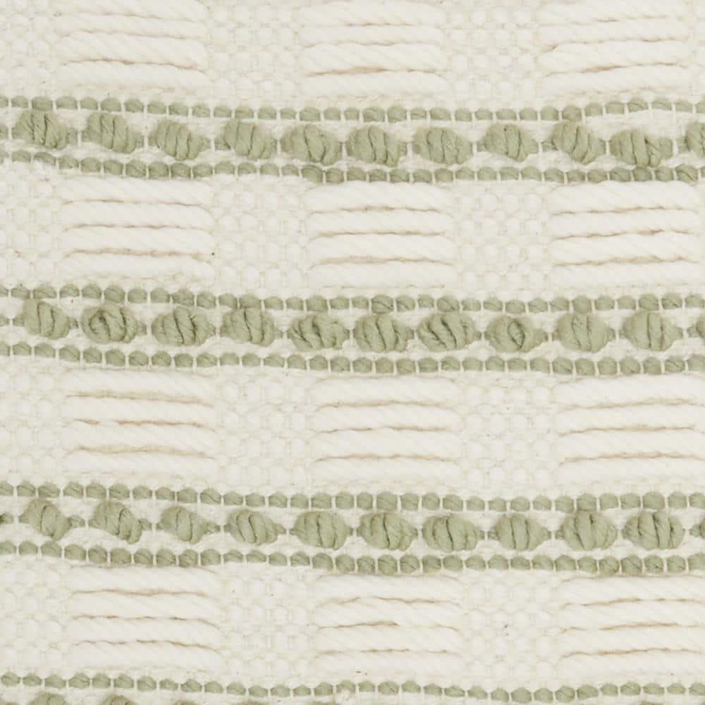 Mina Victory Striped Cotton, Polyester Throw Pillow