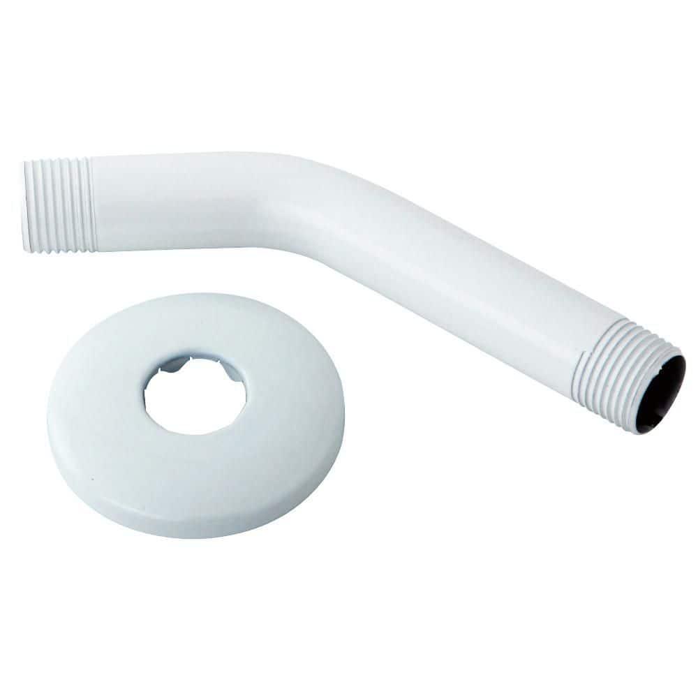 1/2" IPS x 6" Wall Mount Shower Arm with Sure Grip Flange