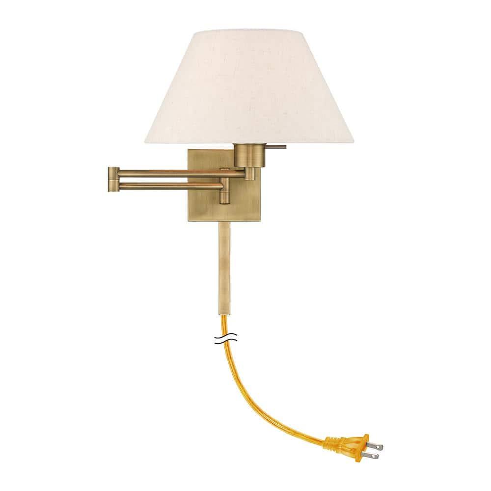 Livex Lighting 1 - Light Wall Light in  Antique Brass