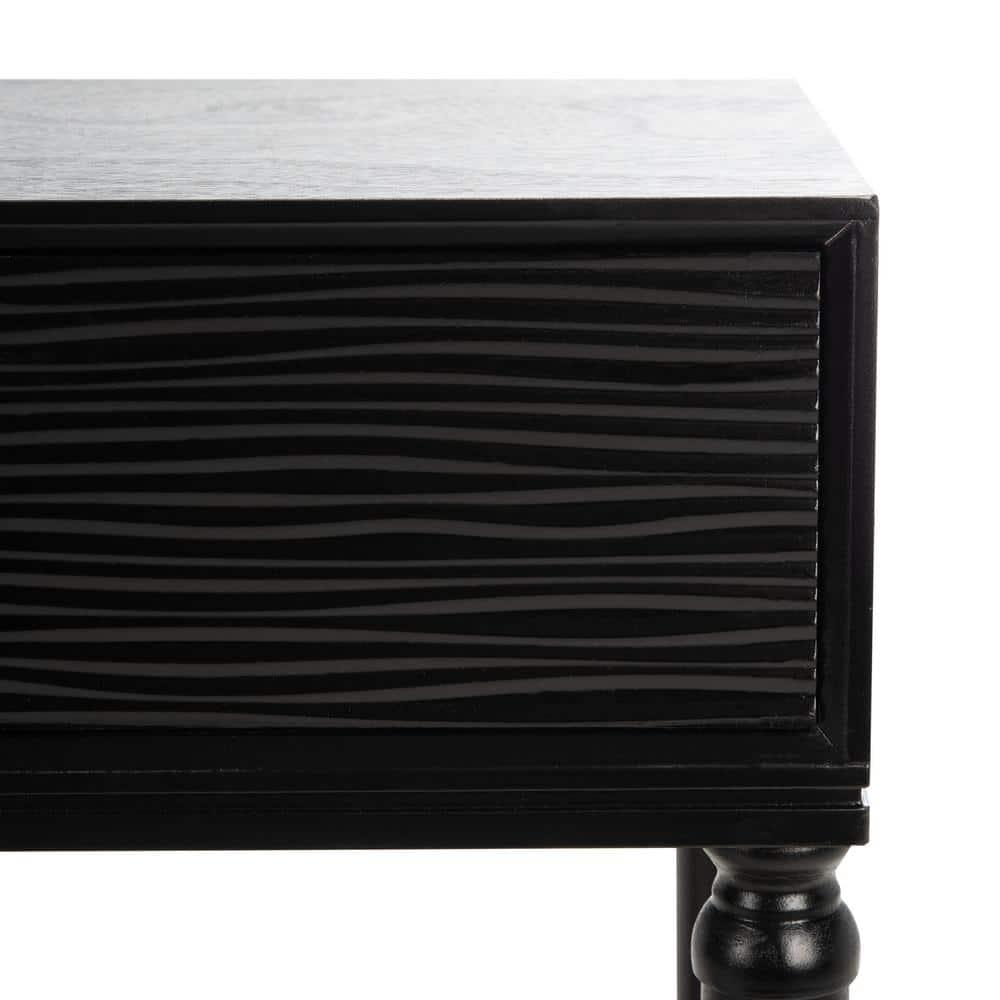 Aliyah 2 Drawer Console Table - Black - Safavieh