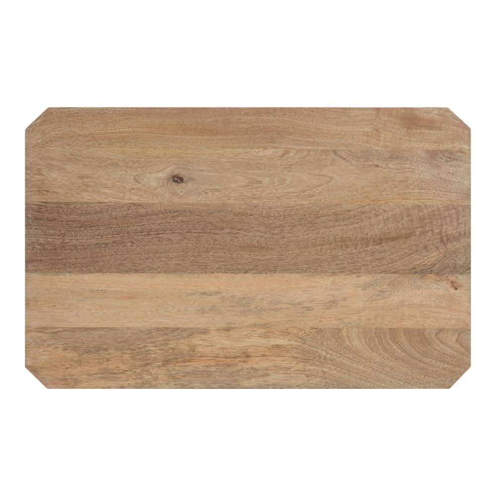 Kate and Laurel Talcott Rectangle Wood Side Table, 22x14x26, Natural