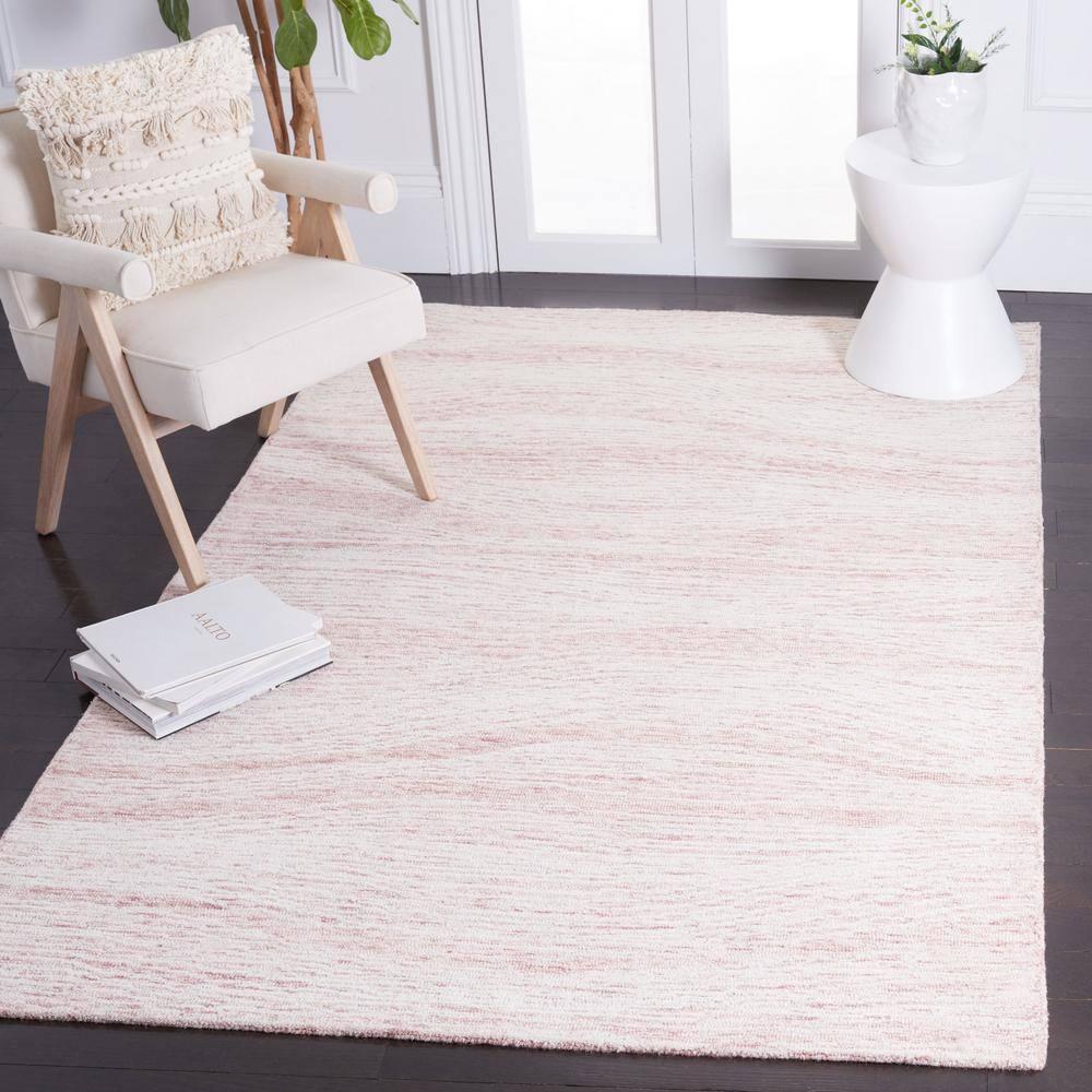 Metro MET995 Hand Tufted Indoor Area Rug - Pink/Ivory - 4'x6' - Safavieh