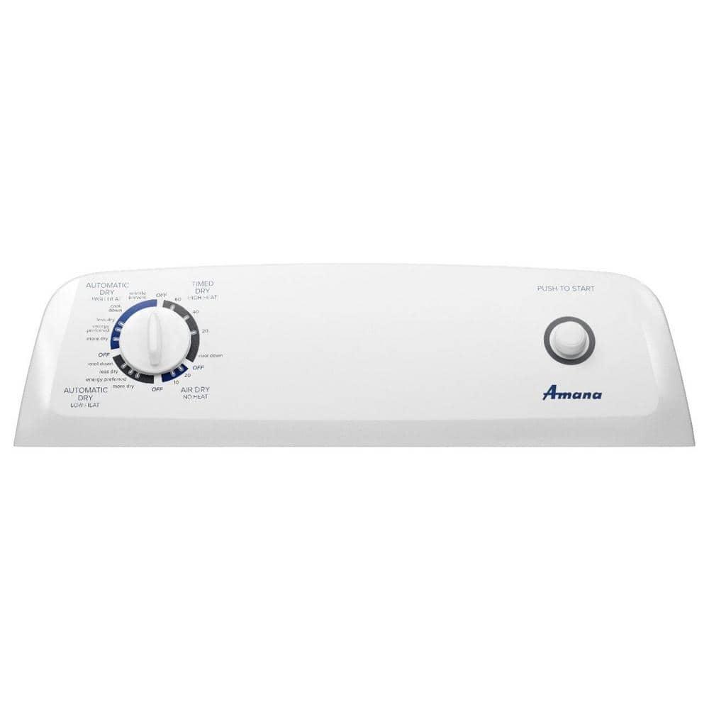 Amana 6.5 cu ft 240 mV White Electric Automatic Dryer
