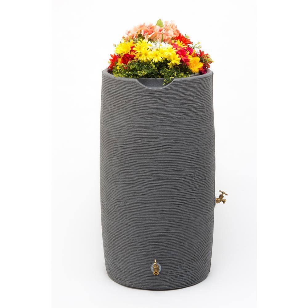 Good Ideas Impressions Stone 65 Gallon Rain Saver - Dark Granite