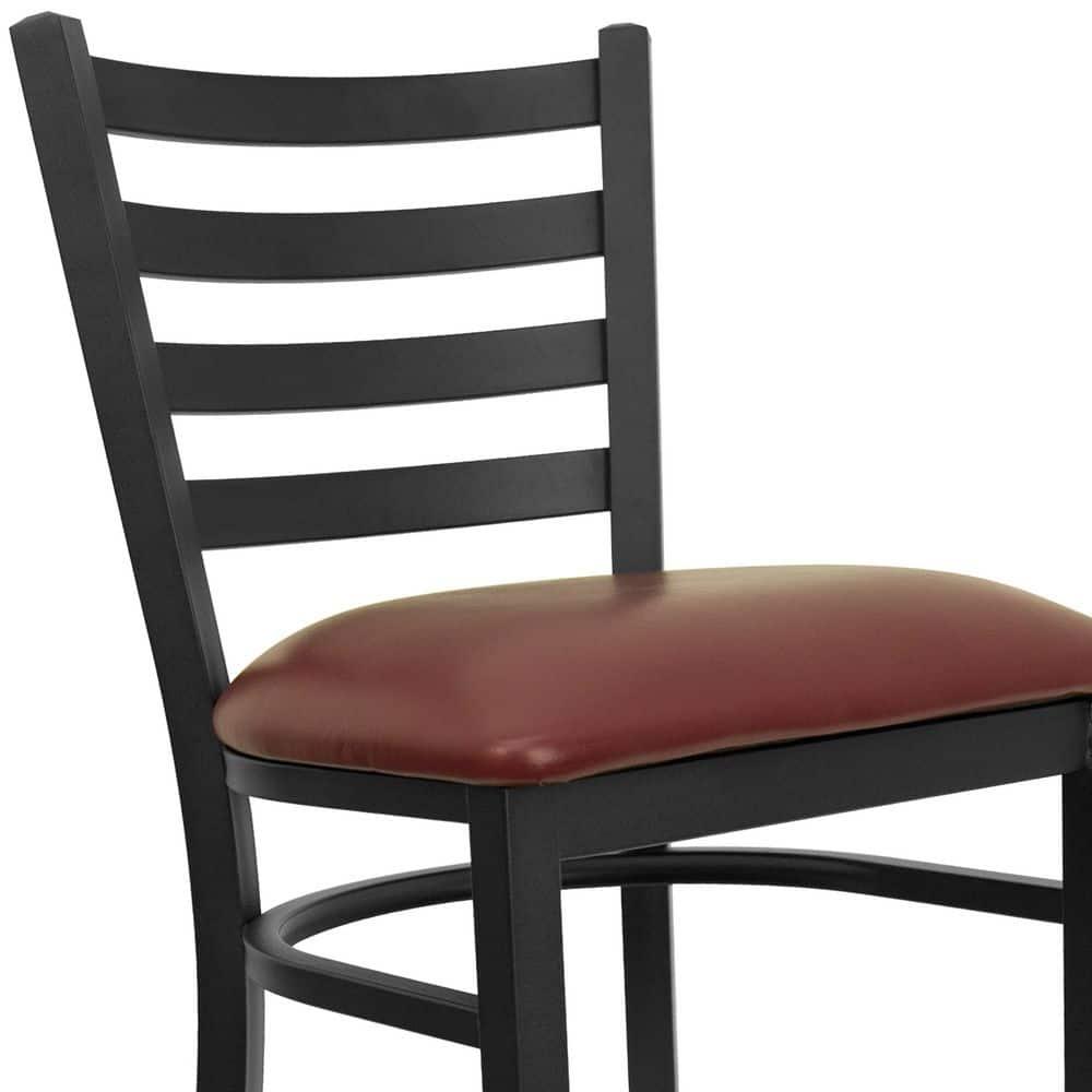 Flash Furniture Brixton Hercules Series Ladder Back Metal Restaurant Barstools