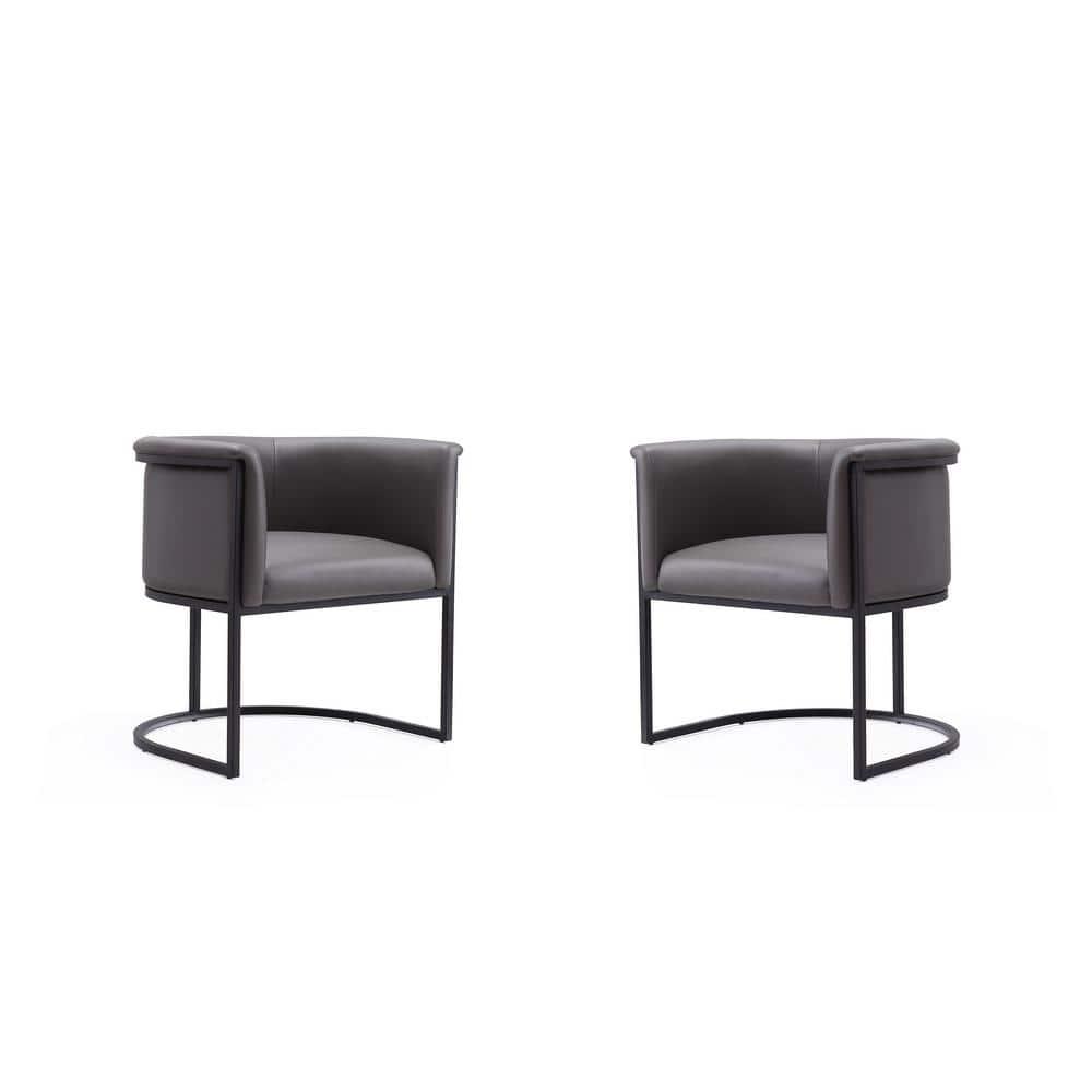 Ceets Bali Saddle And Black Faux Leather Dining Chair (Set Of 2) (Set of 2)