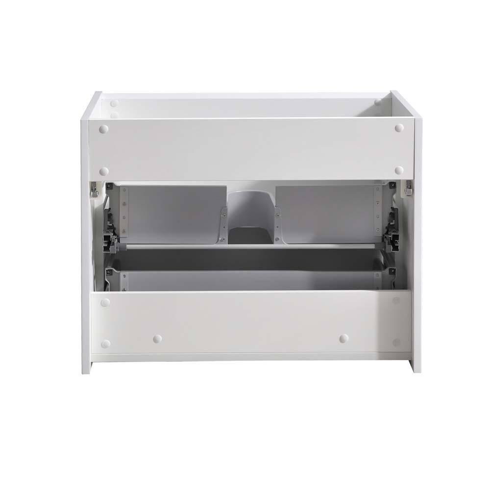 Fresca Fcb9230 Catania 30" Glossy White Wall Hung Modern Bathroom Cabinet
