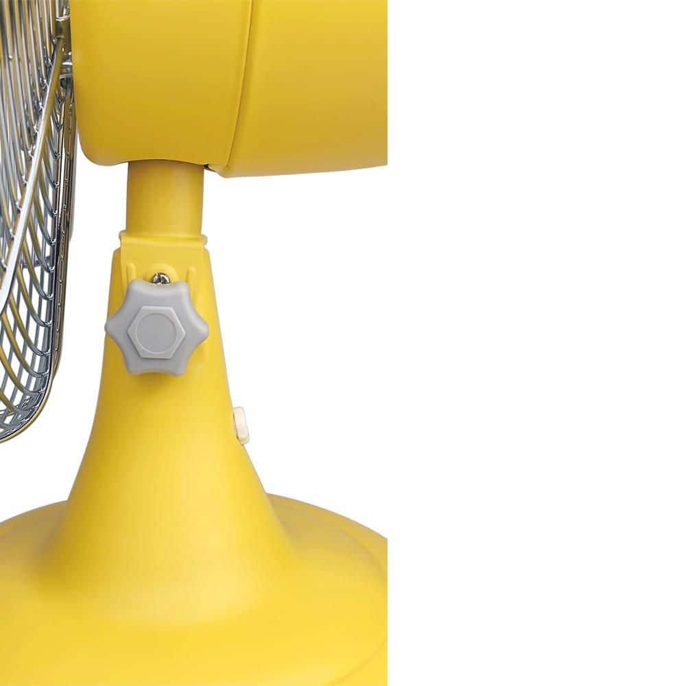 Good Housekeeping Good Housekeeping's All-Metal Retro 3-Speed 12" Oscillating Office Desk Table Fan (Multiple Finishes Available)
