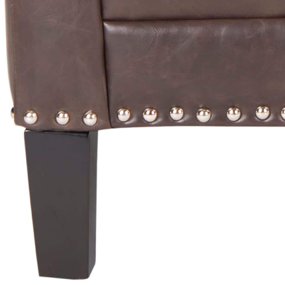 Buckler Arm Chair - MCR4613 - Brown - Safavieh