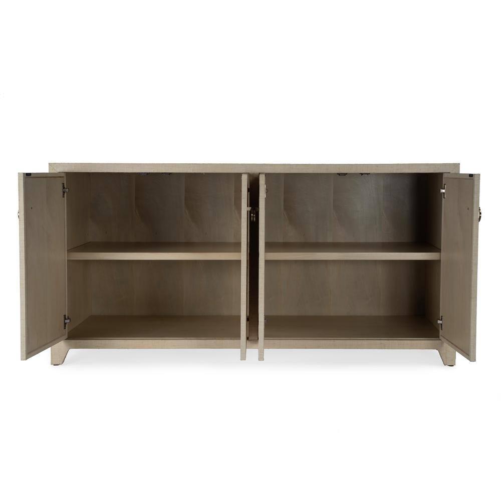 Butler Specialty Company Bar Harbor Raffia 4 Door 70" Sideboard - Natural