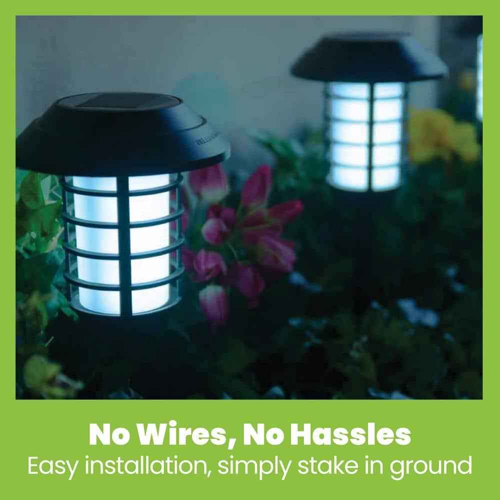 Bell+Howell Color Changing Solar Powered Pathway Lights With Remote Control, Wireless Auto On/off (Set of 8)