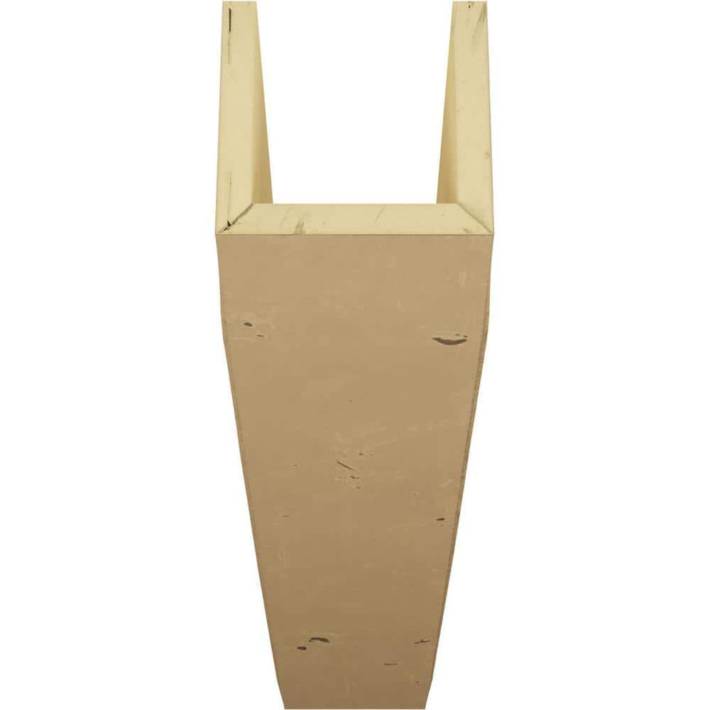 12"W x 6"H x 10'L 3-Sided (U-beam) Knotty Pine Endurathane Faux Wood Ceiling Beam, Natural Pine