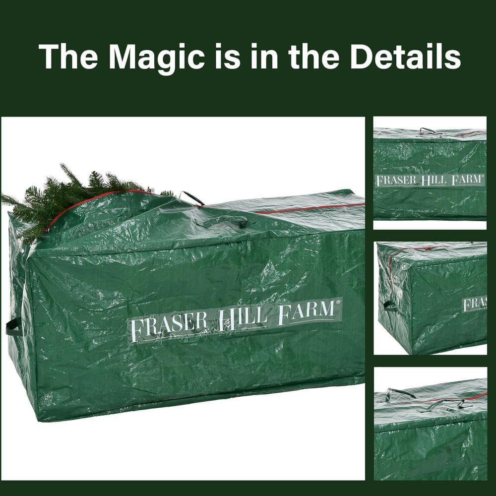 Fraser Hill Farm Christmas Tree Heavy Duty Storage Bag for Disassembled Artificial Trees up to 7.5 Feet Tall