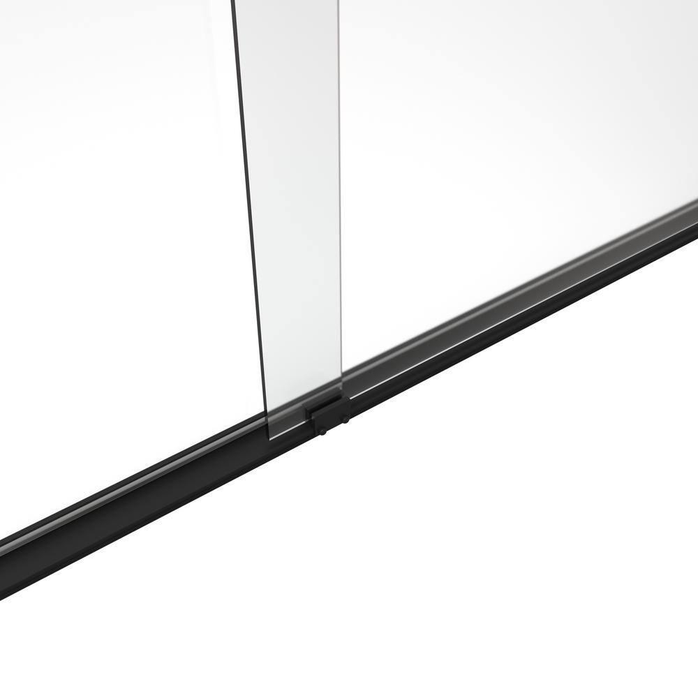 60'' - W x 72'' H Door Semi-Frameless Shower Door with Two Handles