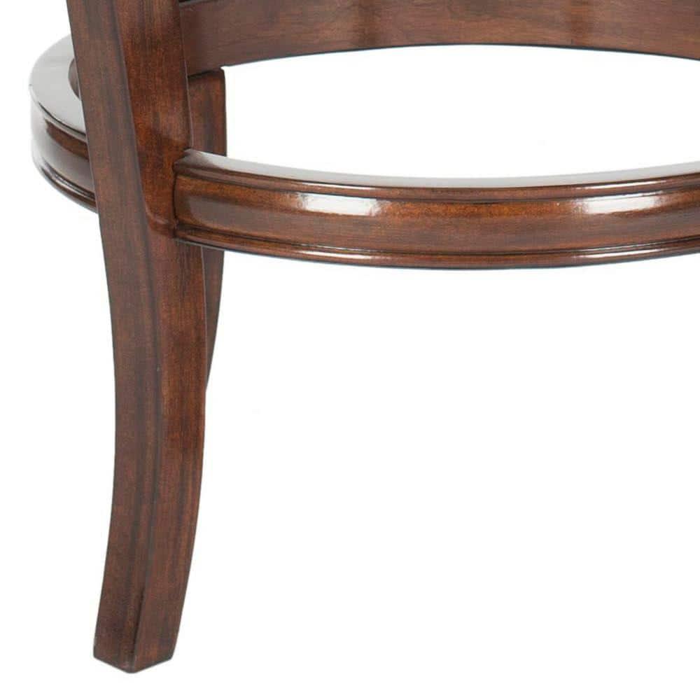 Gitano Swivel Bar Stool - FOX7009 - Espresso/Brown - Safavieh Couture