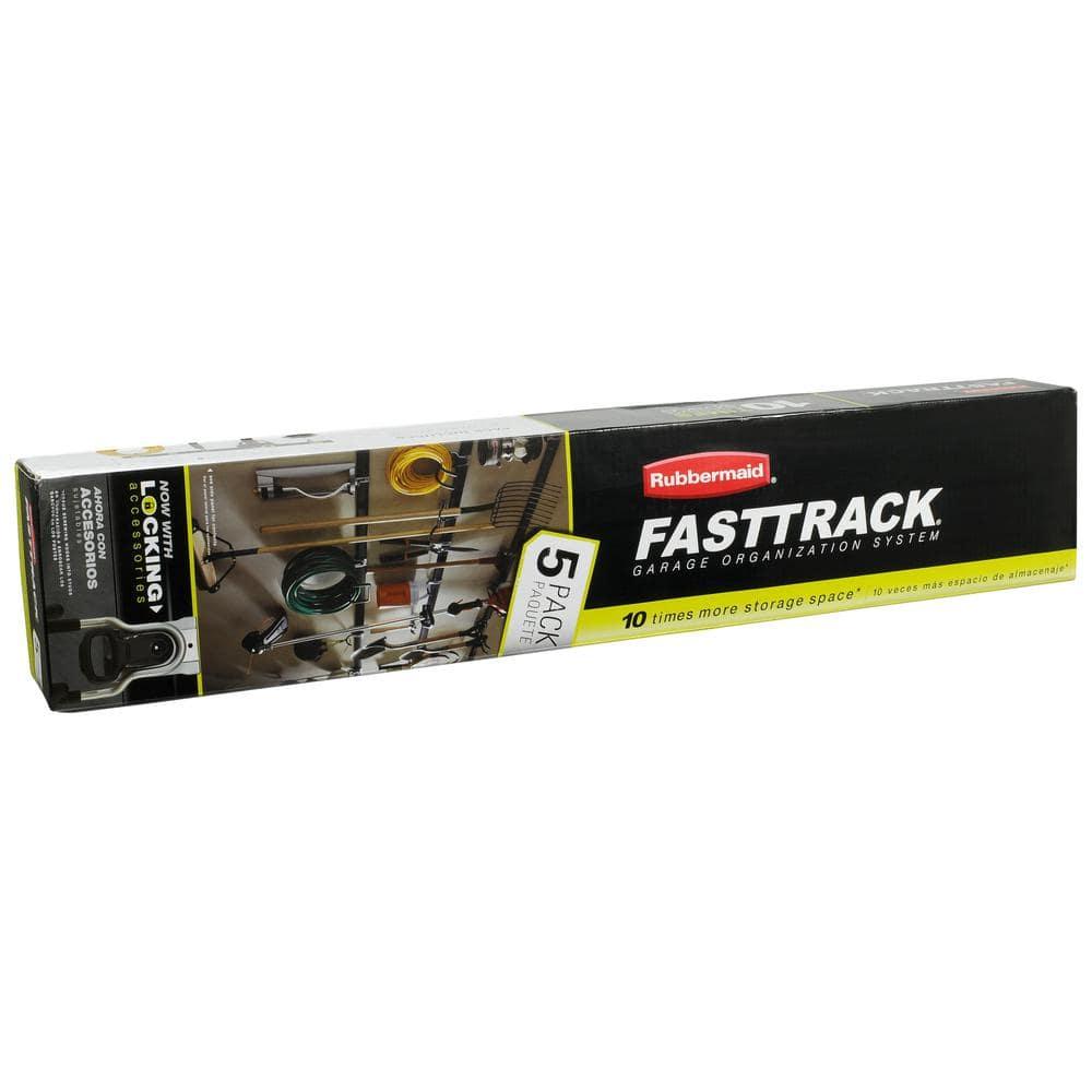 Rubbermaid Rubbermaid Garage FastTrack 5-Piece Starter Kit, Black/Grey
